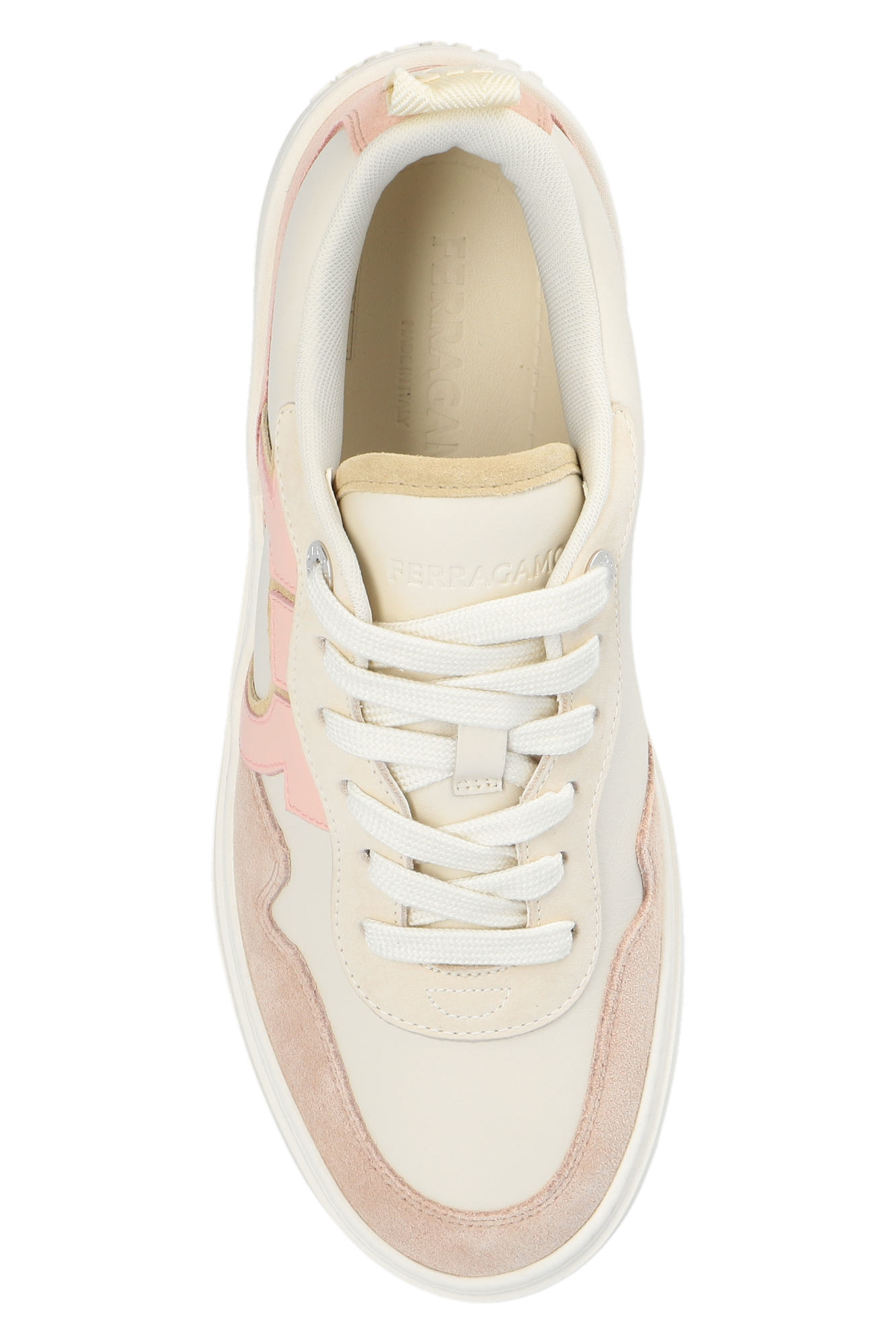 【送料&関税込】Ferragamo dania White Leather Sneakers Ferragamo 'dania' White Leather Sneakers | italist